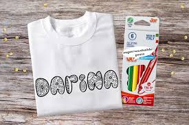 Free proofs & art review. Name Coloring Shirt For Kids Including 6 Washable Pens Coloring Shirts Birthday Gifts Giftideas My T Shirt Custom Shirts Kids Shirts