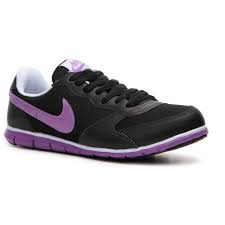 Black And Purple Nike Running Shoes Nike Women S Eclipse Nm Sneaker Black Purple Liked On Polyvore Shoes Sneakers Womens Sneakers
