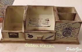 Kalemlik Eskitme Ahsap Urunler Kalemlik