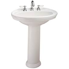 oval bathroom pedestal sink with base