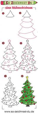 So Zeichnest Du Ganz Einfach Einen Weihnachtsbaum Weihnachten Zeichnen Weihnachtsbaum Zeichnen Weihnachten Zeichnung