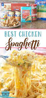 The Best Chicken Spaghetti Recipe Recipe Recipes Easy Chicken Dinner Recipes Breakfast Recipes Easy