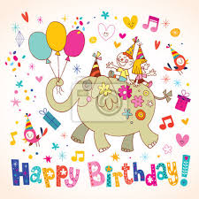 Biglietti auguri compleanno biglietti da stampare feste compleanno. Buon Compleanno Bambini Biglietto Di Auguri Carta Da Parati Carte Da Parati Adolescenziale Nuvole 2 Myloview It