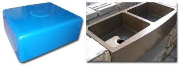concrete countertop rubber sink mold