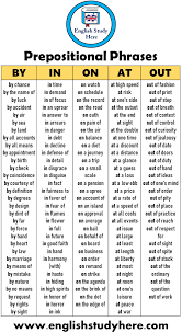 Which will assist you to understand. 100 Prepositional Phrases Examples English Study Here
