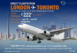 Direct Flights London To Toronto Tripstudio In 2020 Holiday Tours Tour Packages Holiday Books