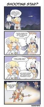 Shooting Star Genshin Impact In 2020 Anime Cute Art Gaming Memes
