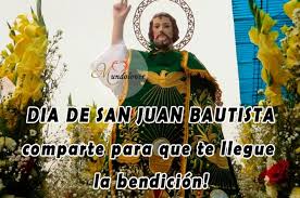 El 24 de junio se celebra las fiestas de san juan en algunos pueblos de la república dominicana y de otros países. Dia De San Juan Bautista Dia Del Santoral Cartel Para Compartir