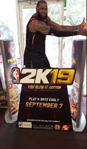 Gamestop Got A Nba 2k19 Display Nba Card Games Games