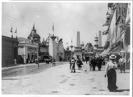 The Faked Cardiff Giant On Display Exhibit At Left At The Pan American Exposition In Buffalo Ny 1901 Near An Exhibit O Pan American World S Fair Columbian