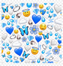 A cat in love named tom. Background Emojis Emoji Blue White Grey Yellow Emoji With Blue Background Hd Png Download 1024x1024 6885815 Pngfind