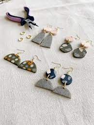 Clay Earrings Diy Kit Polymer Clay Kit Makes Up To 6 Pairs Of Earrings Clay Earrings Diy Earrings Polymer Clay Earrings