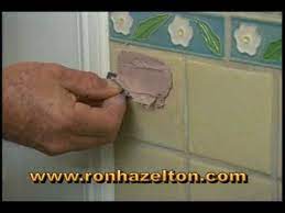 The holes aren't too deep, maybe 1/4 to 1/2 inch deep. How To Fill And Repair Holes In Ceramic Tile Tile Repair Ceramic Tile Bathrooms Ceramic Tiles