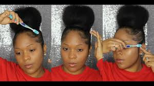 We are one by vexento. How To Hair Tutorial Big Top Knot Bun Baby Hairs Youtube