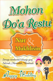 Tulisan mohon doa restu 1 set 1 warna warna : 37 Baru Banner Pernikahan Mohon Doa Restu Banner Pernikahan