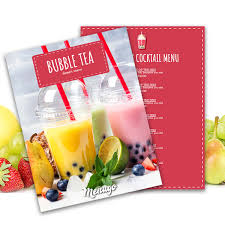 Download Menugo Bubble Tea Menu Template