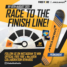 In the same competition, people have to enter their different user names and everyone thinks that their name should be different, unique. Win Permanent Mclaren Collaboration Garena Free Fire Facebook