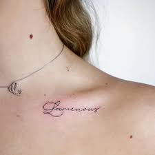 You can have them on your shoulder or on your wrist. Collarbone Quote Tattoos Popsugar Love Sex