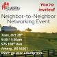 Neighbor to Neighbor Networking Event event image