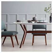 72 Emmond Mid Century Modern Dining Table White Brown Project 62 Modern Dining Table Mid Century Dining Chairs Midcentury Modern Dining Chairs