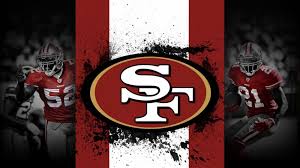 What is the use of a desktop. San Francisco 49ers Logo With Background Of Red And White And Players On Side Hd 49ers Wallpapers Hd Wallpapers Id 48788