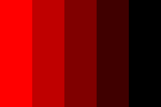 Dark Red to Light Red Color Palette
