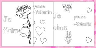 Cartes virtuelles saint valentin avec cybercartes.com : Gabarits De Carte A Colorier La Saint Valentin