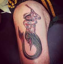 Sunny Boy Photo Mermaid Tattoos Tattoos Merman Tattoo