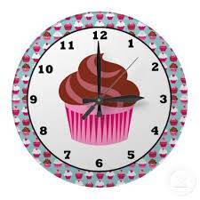 Sweet Cupcake Fun Wall Clock Sweet Cupcakes Clock Wedding Gift Favors