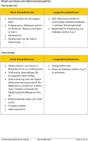 Zuckerarme Ernahrung Bei Gestationsdiabetes Diabetes In Der Schwangerschaft Pdf Kostenfreier Download