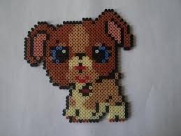 Petit Chien Petshops Aux Yeux Bleus Creation Perles A Repasser Hama De Isabelle8119 N 34 103 Vue 12 136 Fois Perles A Tisser Animaux Perles Hama Perles A Repasser