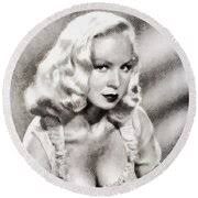 Joi Lansing, Vintage Actress Painting by Esoterica Art Agency
