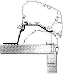 Montageanleitungen für markisen nach maß. Thule Omnistor 6200 9200 Adapter Fur Hobby Caravan Ab Bj 2014 Bei Camping Wagner Campingzubehor