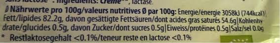Beurre Sans Lactose Zuger 125 G