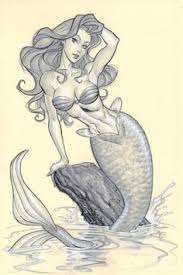 Lil Mermaid Mermaid Drawings Mermaid Art Drawings