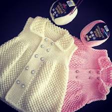 Pink Love Bebek Orgu Modelleri Knitting Baby Girl Knit Baby Dress Crochet Baby Dress