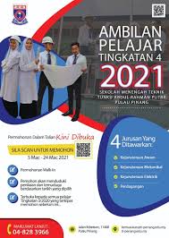 Berita baik, untuk calon lepasan upsr dan pt3 tahun 2019 yang berkelayakan dan berminat masuk ke sekolah berasrama penuh (sbp) sesi 2020. Permohonan Kemasukan Ke Ti Penang Secara Walk In Ti Penang Smt Tunku Abdul Rahman Putra