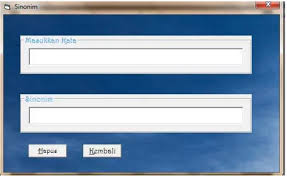 Contohnya, baginda seorang pemerintah bertanggungjawab sehinggakan pentadbirannya menarik perhatian pedagang asing. Aplikasi Kamus Digital Antonim Dan Sinonim Kata Dalam Bahasa Indonesia Dengan Menggunakan Microsoft Visual Basic 6 0