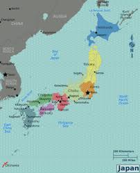 Map showing japanese cities bombed during world war ii, equivalent sized american cities, and % of the city destroyed by the bombings. Japan Wikitravel