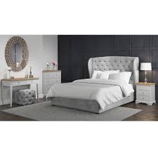 Here you can find the largest selection of modern bedroom furniture offers and demands. Darley Light Grey Triple Wardrobe In Solid Oak With Drawers Furniture123