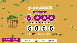 Combinación de los primeros y últimos números resultantes del. Premio Mayor Loteria De Boyaca Sorteo 4349 06 Febrero 2021 Youtube