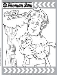 Fireman Sam Coloring Page Fireman Sam Fireman Kids Colouring Pages