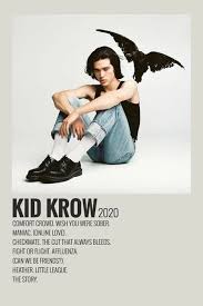 Kid Krow Minimalist Poster Conan Gray In 2020 Minimalist Music Film Posters Minimalist Movie Posters Minimalist