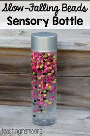 Slow Falling Beads Sensory Bottle Sensory Bottles Calm Down Bottle Sensory