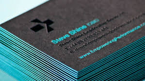 Steve Shine Edge Painted Business Cards Neon Business Cards Edge Painted Business Cards Business Card Design Inspiration