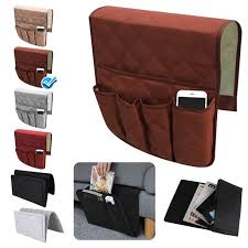 Couch Sofa Chair Armrest Remote Control Storage Organizer Holder Non Slip Armchair Caddy Pocket Holder Organizer With 5 Pockets For Phone Book Magazines Ipad Tv Remotes Brown Gray Beige Red Walmart Com Walmart Com