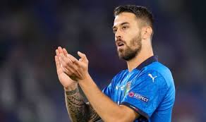 Italy's leonardo spinazzola reacts after missing an opportunity to score during a euro 2020 soccer championship quarterfinal match between belgium and italy at the allianz arena in munich, germany, friday, july 2, 2021. Chelsea And Tottenham Given Leonardo Spinazzola Insight As Potential Transfer Battle Looms Football Sport Express Co Uk