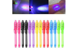 2 4 8 14pcs Uv Light Pen Invisible Magic Pencil Secret Fluorescent Pen For Writing Pad Kids Child Drawing Painting Board Wish