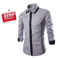 Model baju batik kombinasi untuk pria, wanita, dan couple. Jual Kemeja Pria Lengan Panjang Warna Abu Dan Hitam Model Kombinasi Kemeja Pria Cowok Lengan Panjang Abu Kerja Kantor Kemeja Pria Lengan Panjang Hitam Kombinasi Keren Toko Badiri Di Lapak