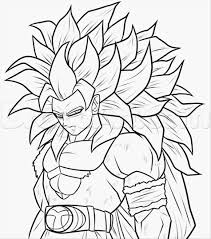 Draw outlines for the face, ear & neck. How To Draw Dragon Ball Z Easy Novocom Top